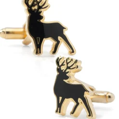 Cufflinks, Inc. Stag Deer Gold Cufflinks