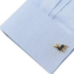 Cufflinks, Inc. Stag Deer Gold Cufflinks