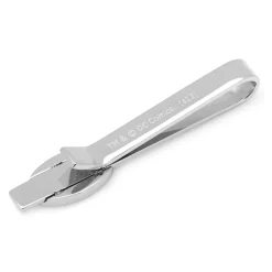 DC Comics Stainless Steel Batman Recessed Shield Tie Bar