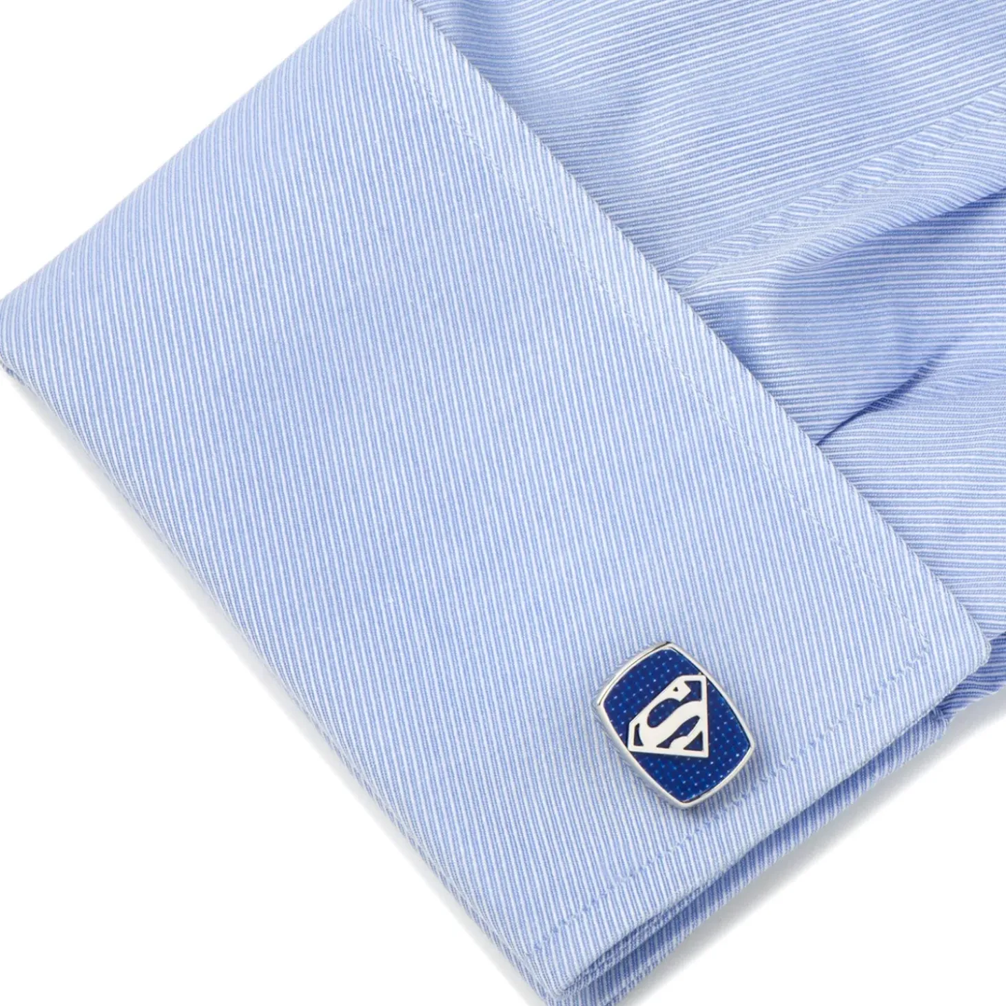 DC Comics Stainless Steel Carbon Fiber Superman Cufflinks