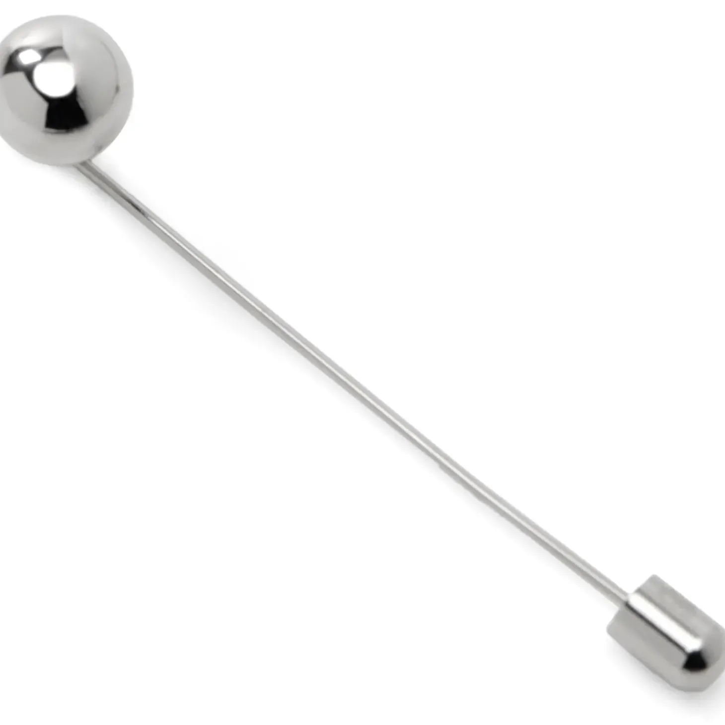 Ox and Bull Trading Co. Stainless Steel Circle Ball Stick Pin