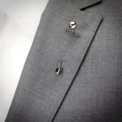 Ox and Bull Trading Co. Stainless Steel Circle Ball Stick Pin