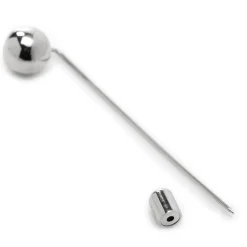 Ox and Bull Trading Co. Stainless Steel Circle Ball Stick Pin