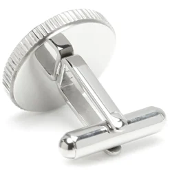 Ox and Bull Trading Co. Stainless Steel Coin Edge Engravable Cufflinks