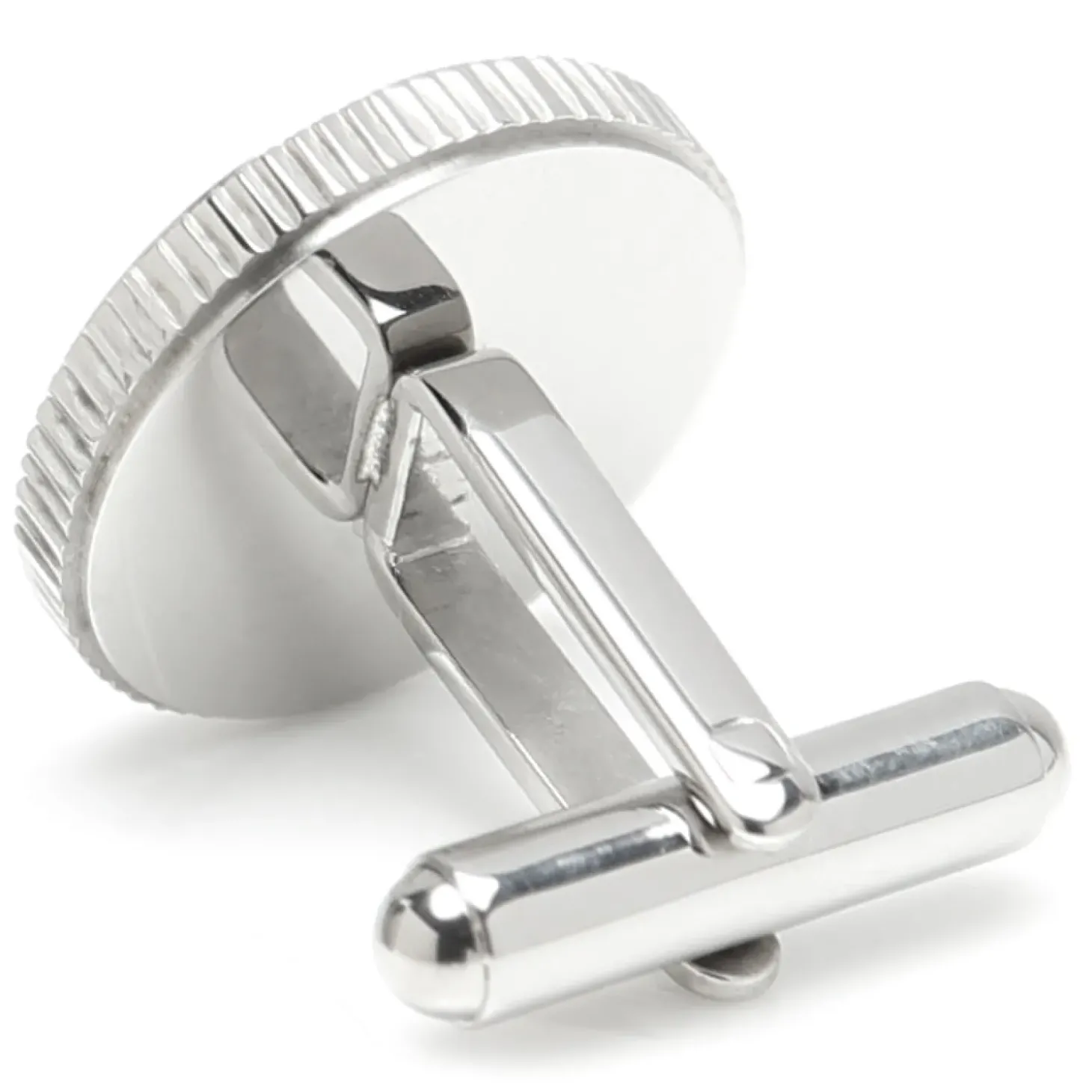 Ox and Bull Trading Co. Stainless Steel Coin Edge Engravable Cufflinks