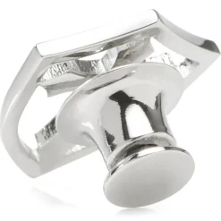 Ox and Bull Trading Co. Stainless Steel Cross Shield Lapel Pin