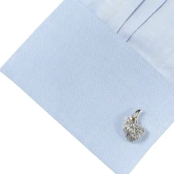 Ox and Bull Trading Co. Stainless Steel Eagle Head Cufflinks
