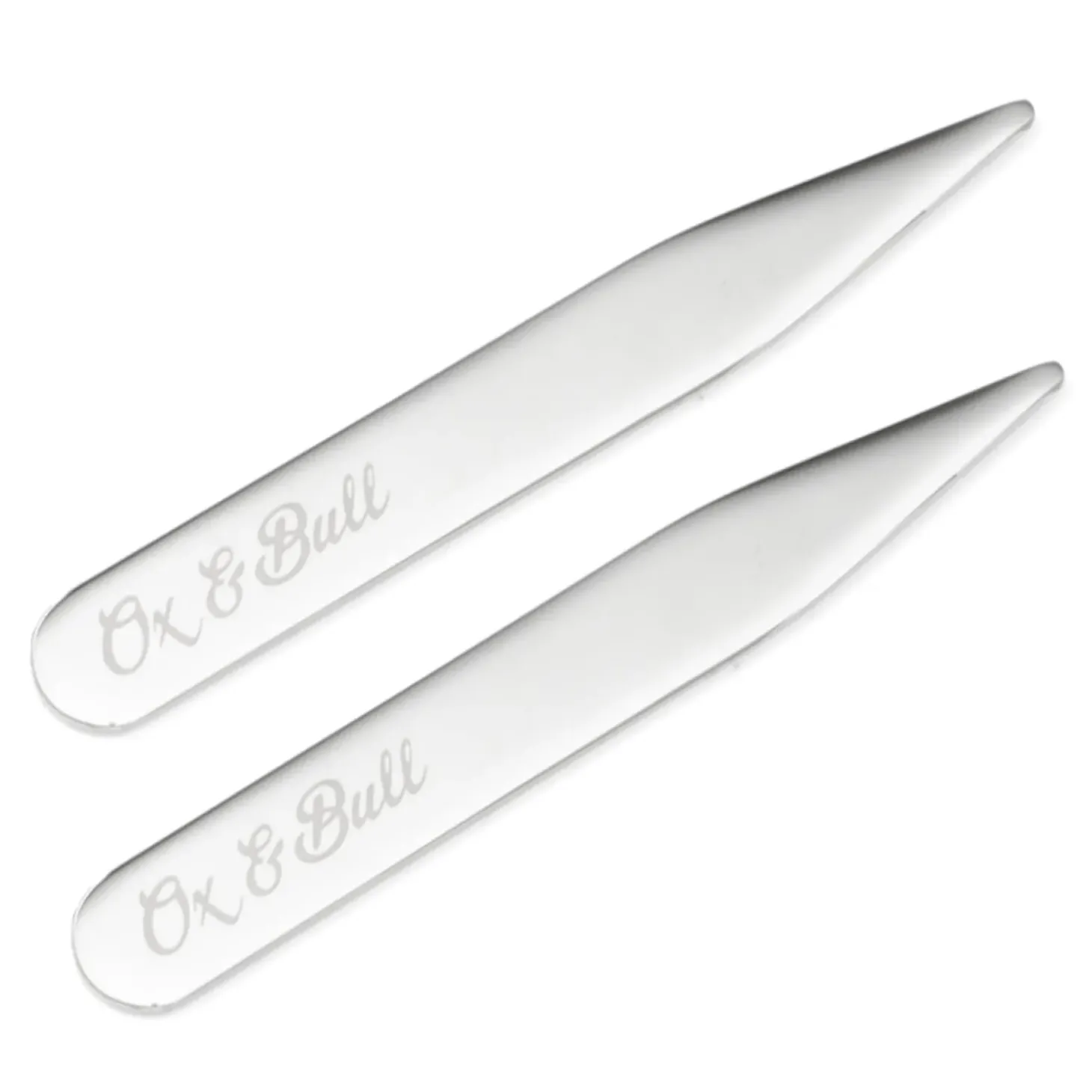 Ox and Bull Trading Co. Stainless Steel Engravable Collar Stays