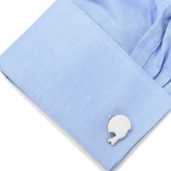 Ox and Bull Trading Co. Stainless Steel Engravable Football Helmet Cufflinks