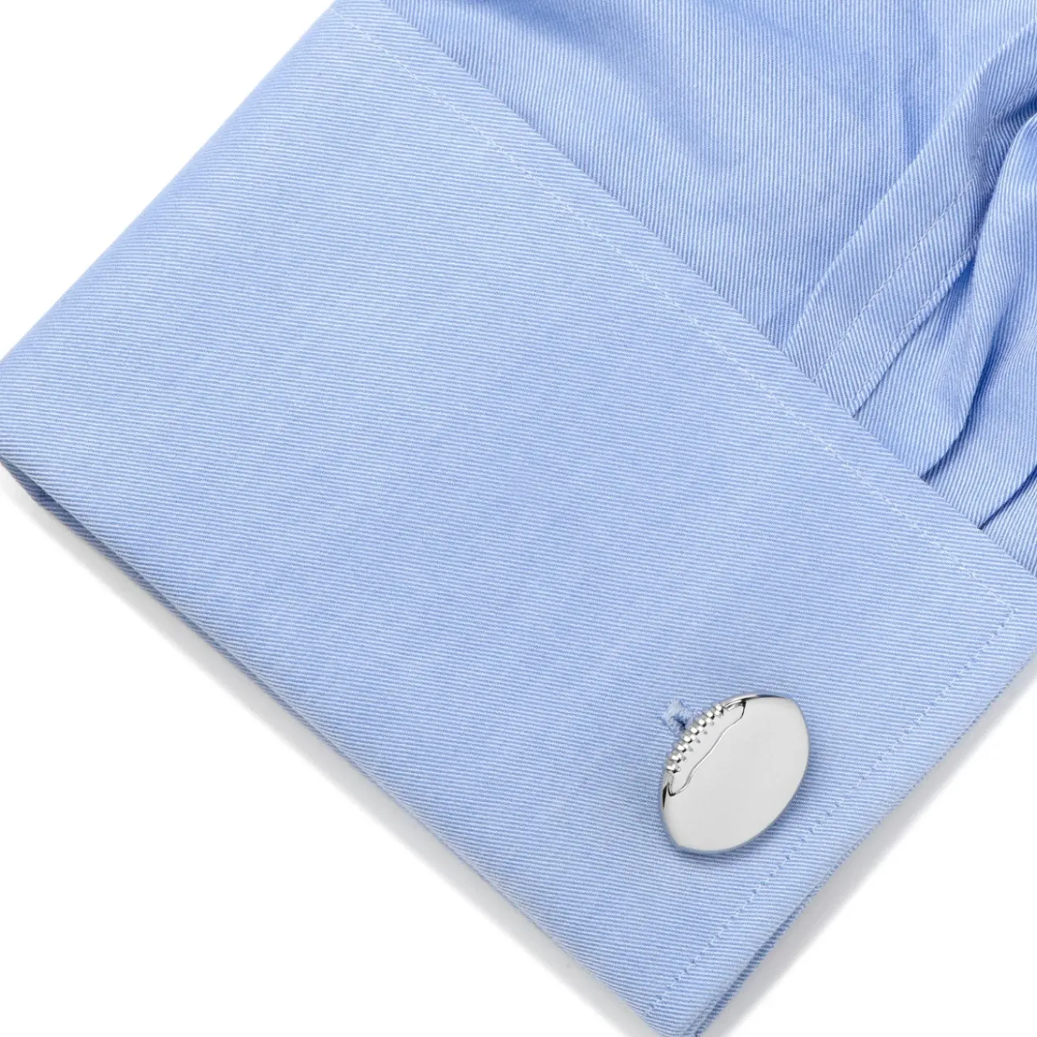 Ox and Bull Trading Co. Stainless Steel Engravable Football Cufflinks