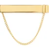 Ox and Bull Trading Co. Stainless Steel Gold Chain Tie Clip