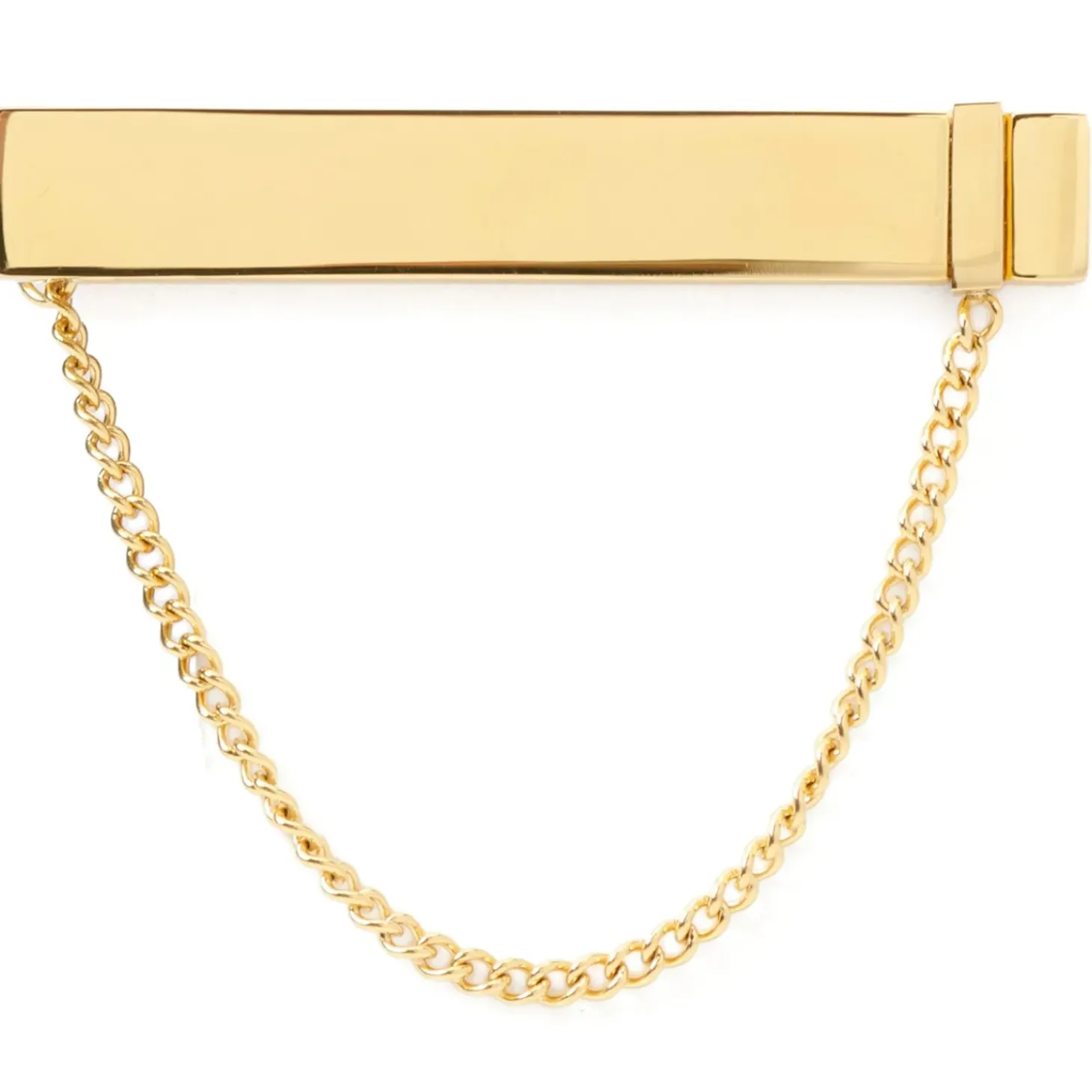 Ox and Bull Trading Co. Stainless Steel Gold Chain Tie Clip