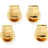 Ox and Bull Trading Co. Stainless Steel Gold Tartan Plaid Studs