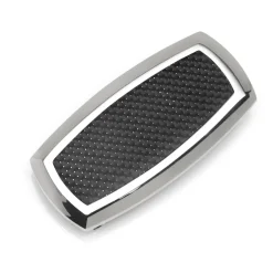 Ox and Bull Trading Co. Stainless Steel Inlaid Black Carbon Fiber Money Clip