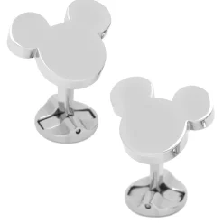 Disney Stainless Steel Mickey Mouse Silhouette Cufflinks