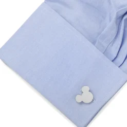 Disney Stainless Steel Mickey Mouse Silhouette Cufflinks