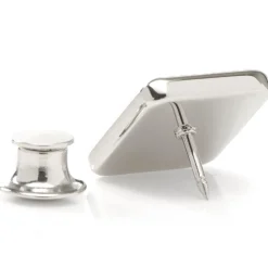 Ox and Bull Trading Co. Stainless Steel Radiant Cross Lapel Pin