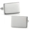 Ox and Bull Trading Co. Stainless Steel Rectangle Infinity Engravable Cufflinks