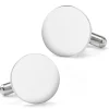 Cufflinks, Inc. Stainless Steel Round Infinity Engravable Cufflinks