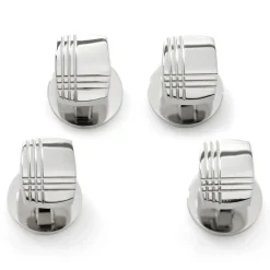 Ox and Bull Trading Co. Stainless Steel Tartan Plaid Studs