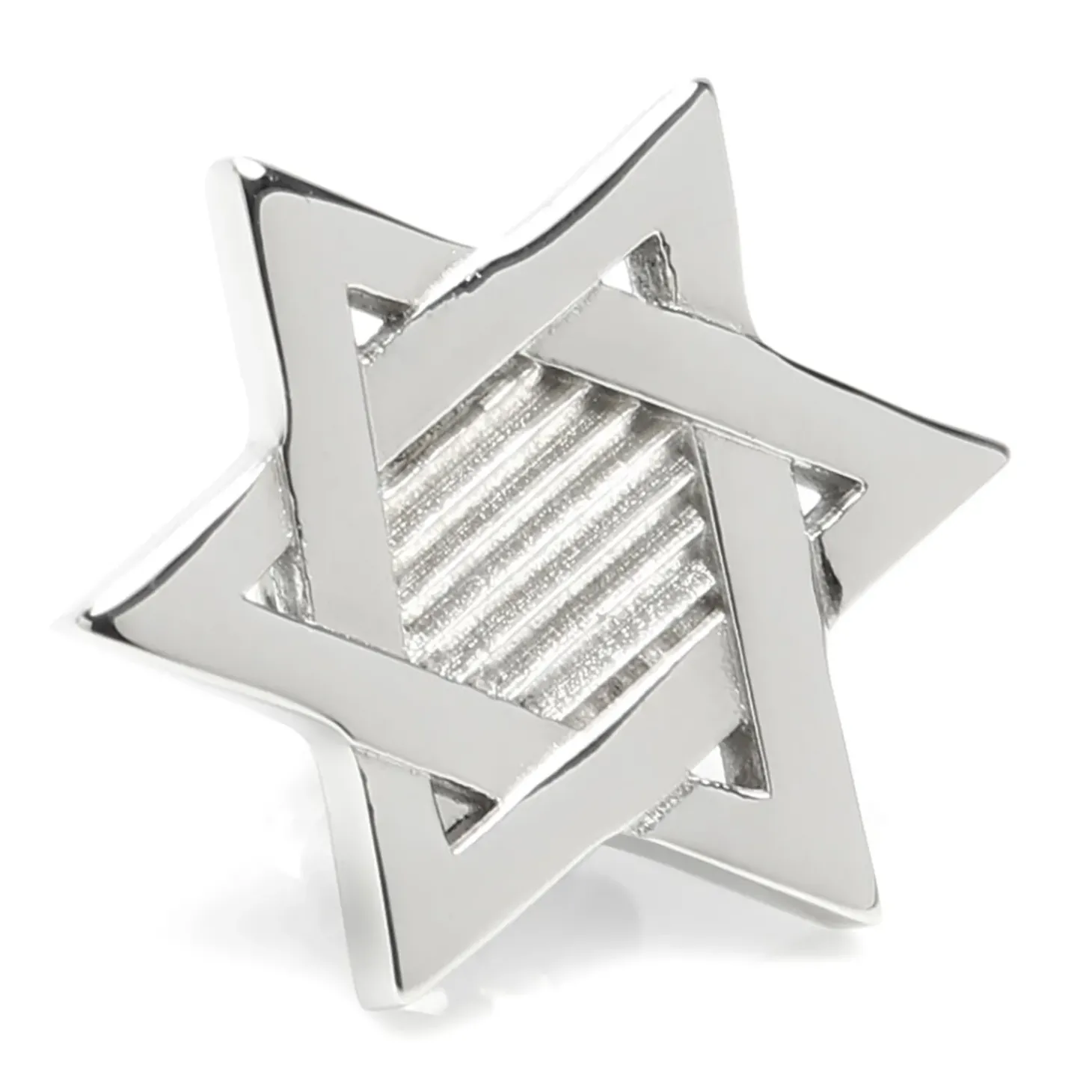 Ox and Bull Trading Co. Star of David Stainless Steel Lapel Pin