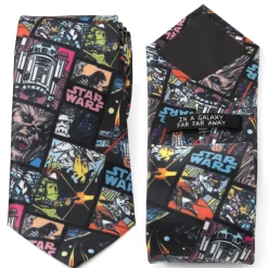 Star Wars Comic Black Men's Tie