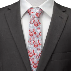 Star Wars Holiday Mando Red Men's Tie