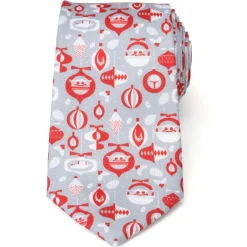 Star Wars Holiday Mando Red Men's Tie