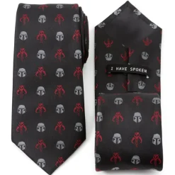 Star Wars Mando Black Red Men's Tie