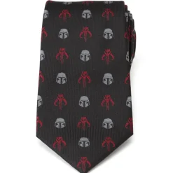 Star Wars Mando Black Red Men's Tie