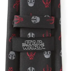 Star Wars Mando Black Red Men's Tie