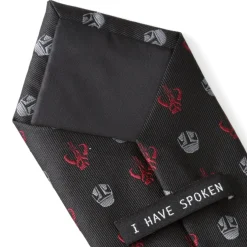 Star Wars Mando Black Red Men's Tie