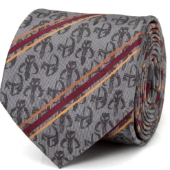 Star Wars Mando Stripe Gray Men's Tie
