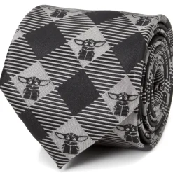 Star Wars The Child Check Black Men's Tie
