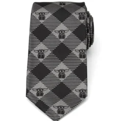 Star Wars The Child Check Black Men's Tie