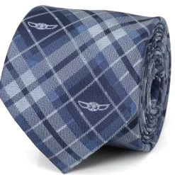 Star Wars The Child Plaid Blue Men's Tie
