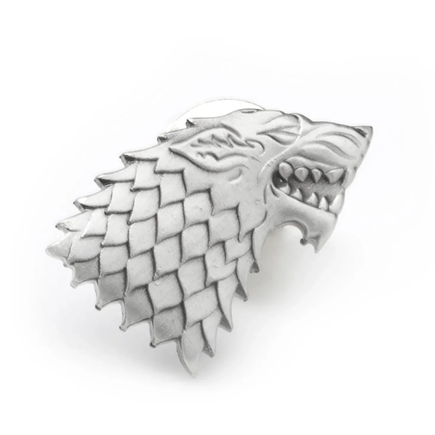 Game of Thrones Stark Direwolf Antiqued Lapel Pin