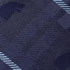 Game of Thrones Stark Direwolf Blue Plaid Silk Men's Tie