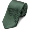 Game of Thrones Stark Direwolf Green Men's Tie