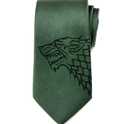 Game of Thrones Stark Direwolf Green Men's Tie