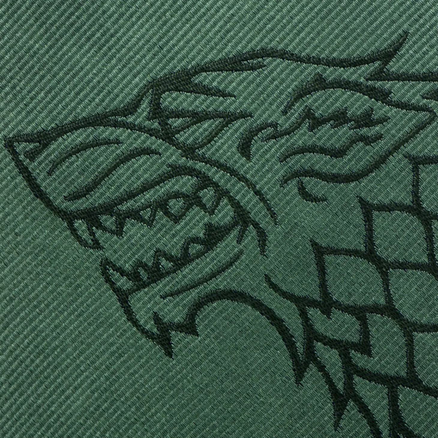 Game of Thrones Stark Direwolf Green Men's Tie