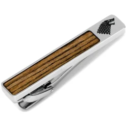 Game of Thrones Stark Inlaid Wood Tie Clip