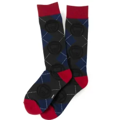 Marvel Star-Lord Charcoal Argyle Men's Socks