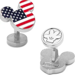 Disney Stars and Stripes Mickey Mouse Cufflinks