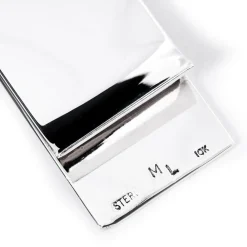 Max Lang Sterling and 10k Gold Two Tone Personalized Money Clip