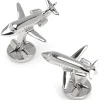 Ox and Bull Trading Co. Sterling Private Jet Cufflinks