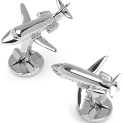Ox and Bull Trading Co. Sterling Private Jet Cufflinks