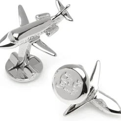 Ox and Bull Trading Co. Sterling Private Jet Cufflinks