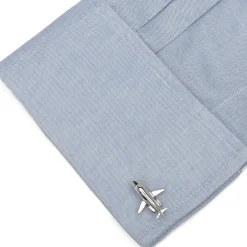 Ox and Bull Trading Co. Sterling Private Jet Cufflinks