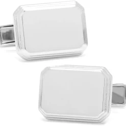 Ox and Bull Trading Co. Sterling Rectangular Engravable Cufflinks